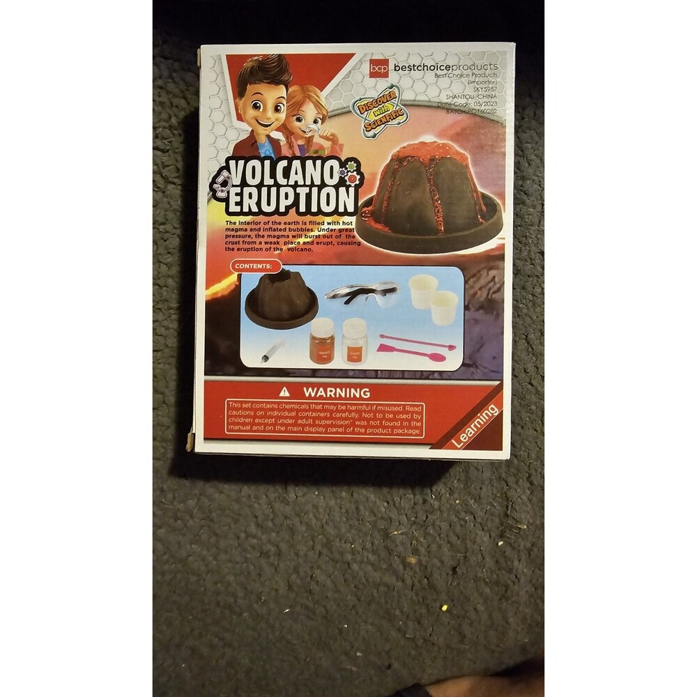 Educational Volcano Eruption Toy BCP Best Choice Products NIB Science STEM